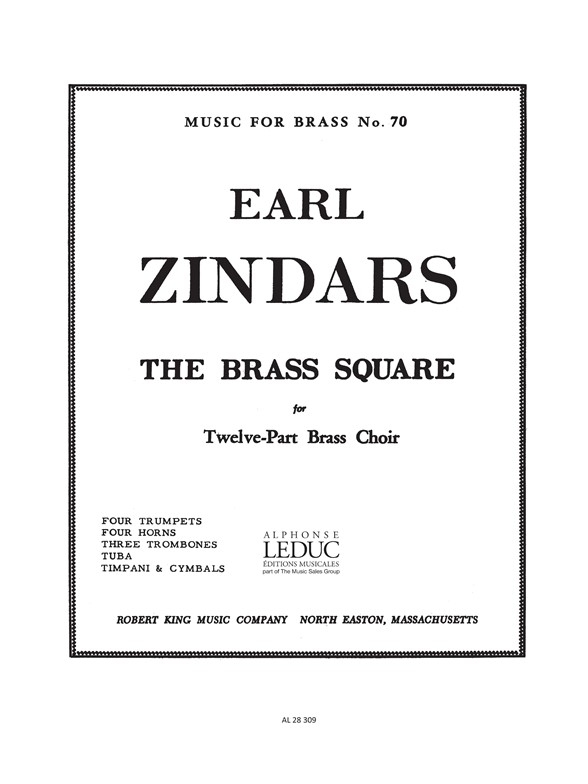 Zindars: Brass Square: Brass Ensemble: Score and Parts