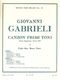 Giovanni Gabrieli: Canzon Primi Toni: Brass Ensemble: Score and Parts