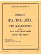 Pachelbel: Two Magnificats: Brass Ensemble: Score and Parts