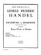 Georg Friedrich Hndel: Overture To Berenice: Brass Ensemble: Score and Parts