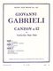 Giovanni Gabrieli: Giovanni Gabrieli: Canzon a 12: Brass Ensemble: Score and