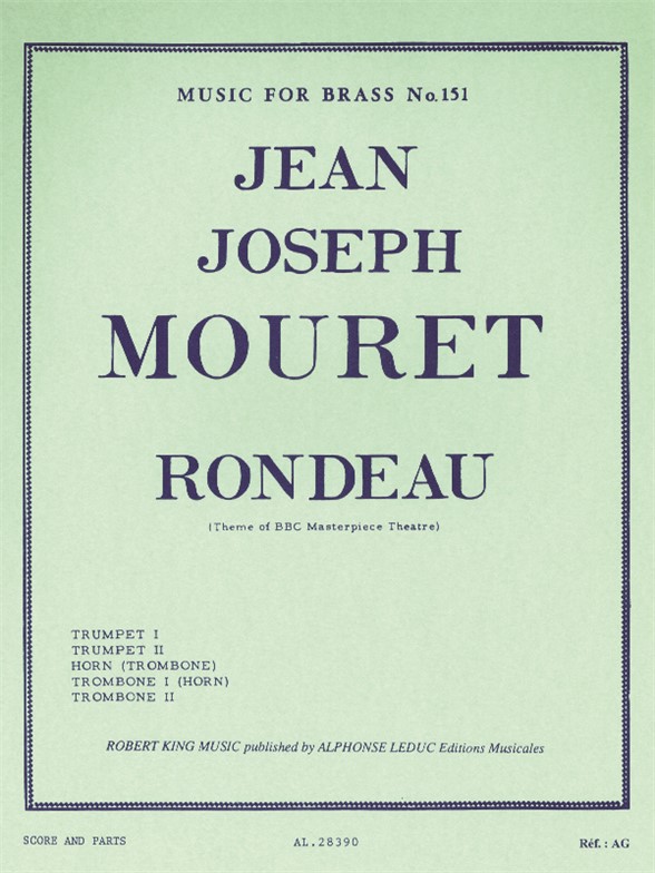 Mouret: Rondeau: Brass Ensemble: Score and Parts
