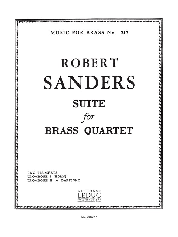 Sanders: Suite: Brass Ensemble: Score and Parts
