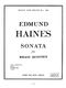 Haines: Sonata: Brass Ensemble: Score and Parts