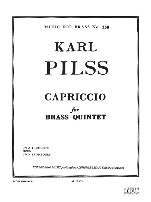 Pilss: Capriccio: Brass Ensemble: Score and Parts