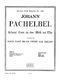 Pachelbel: Allein Gott In Der Höh: Brass Ensemble: Score and Parts