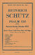 Heinrich Schtz: Psalm 150: SATB: Vocal Score