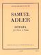 Samuel Adler: Sonata (Horn and Piano): French Horn: Instrumental Work