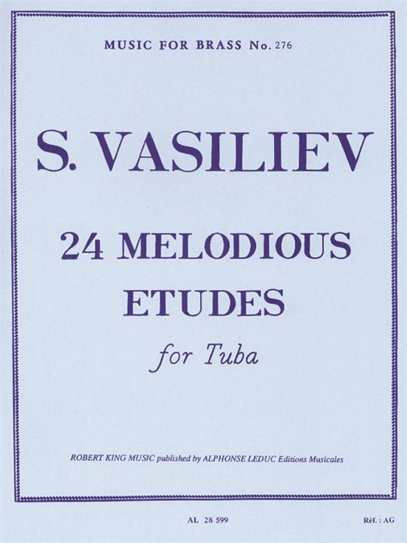 Vasiliev: 24 Melodious Etudes: Tuba: Study