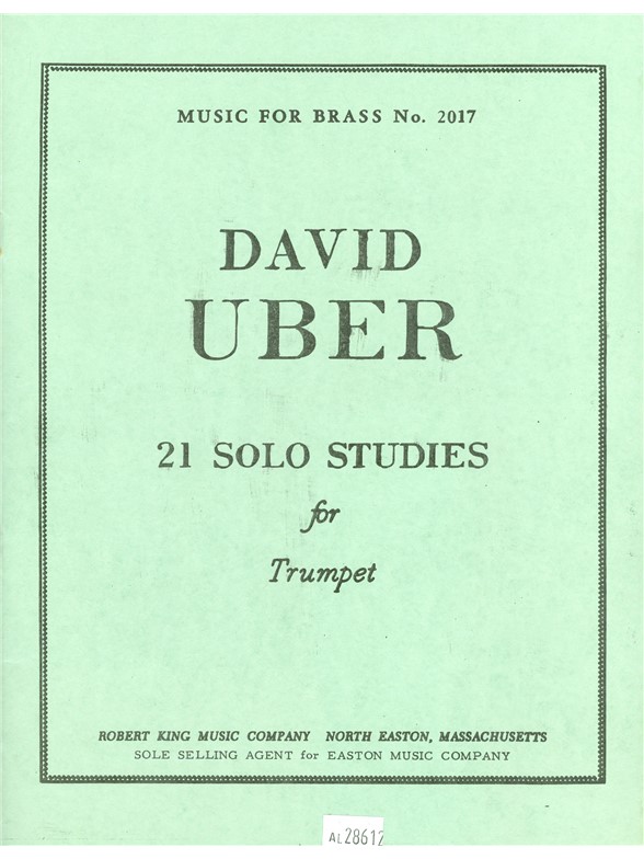 Uber: 21 Solo Studies: Trumpet: Study