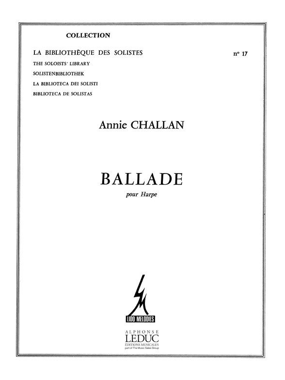 Annie Challan: Ballade Harpe - Lm017: Harp: Instrumental Work