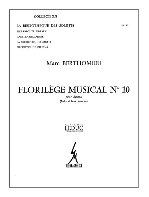 Marc Berthomieu: Florilege Musical N010