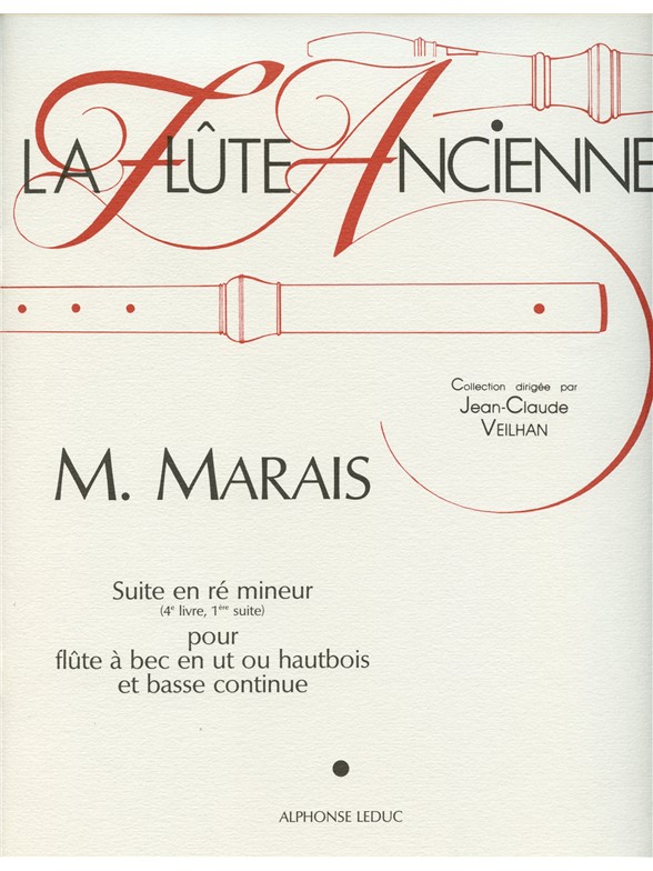 Marin Marais: Marin Marais: Suite Vol.4  No.1 in D minor: Treble Recorder: Score