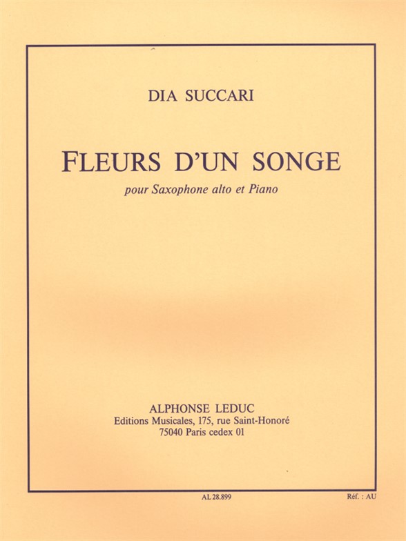D. Succari: Fleurs D'un Songe: Saxophone: Instrumental Work