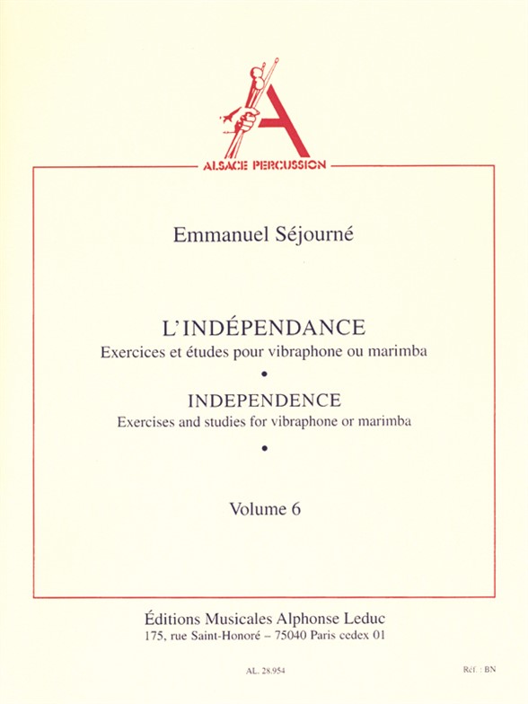 Sejourne: Independance: Percussion: Study