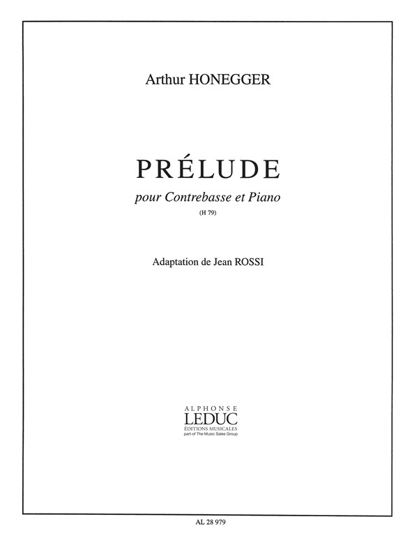 Arthur Honegger: Prélude H79: Double Bass: Score
