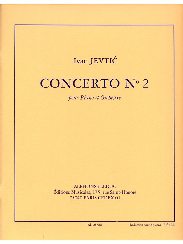 Ivan Jevti?: Concert 02: Piano Duet: Score