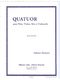Edison Denisov: Quatuor: Chamber Ensemble: Score and Parts