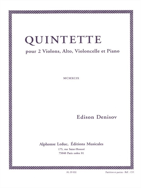 Edison Denisov: Quintette: Violin Duet: Score and Parts