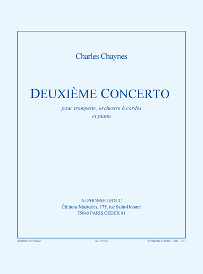Charles Chaynes: Concert 02.: Trumpet: Score