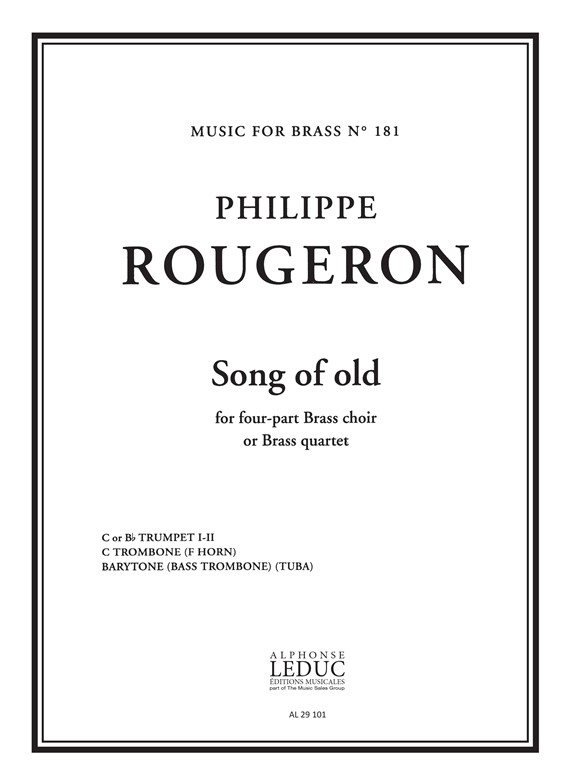 Rougeron: Song Of Old: Brass Ensemble: Score and Parts