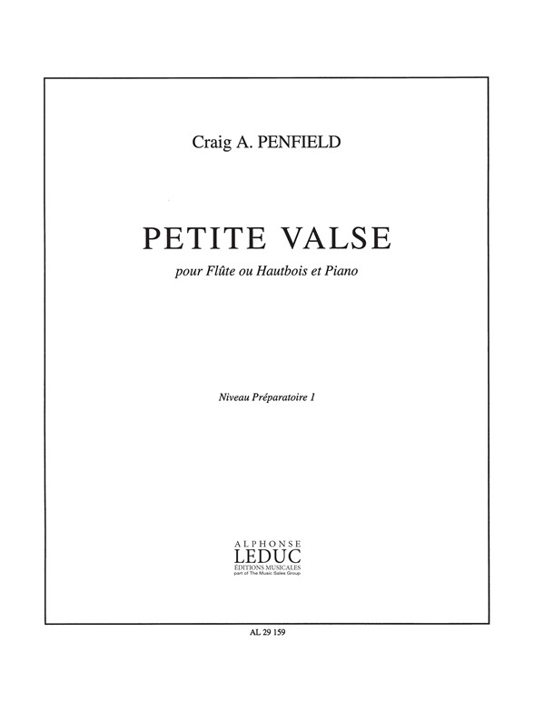 Craig Penfield: Petite Valse: Flute or Oboe: Score