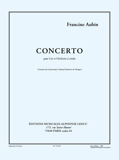 Francine Aubin: Francine Aubin: Concerto: French Horn: Instrumental Work