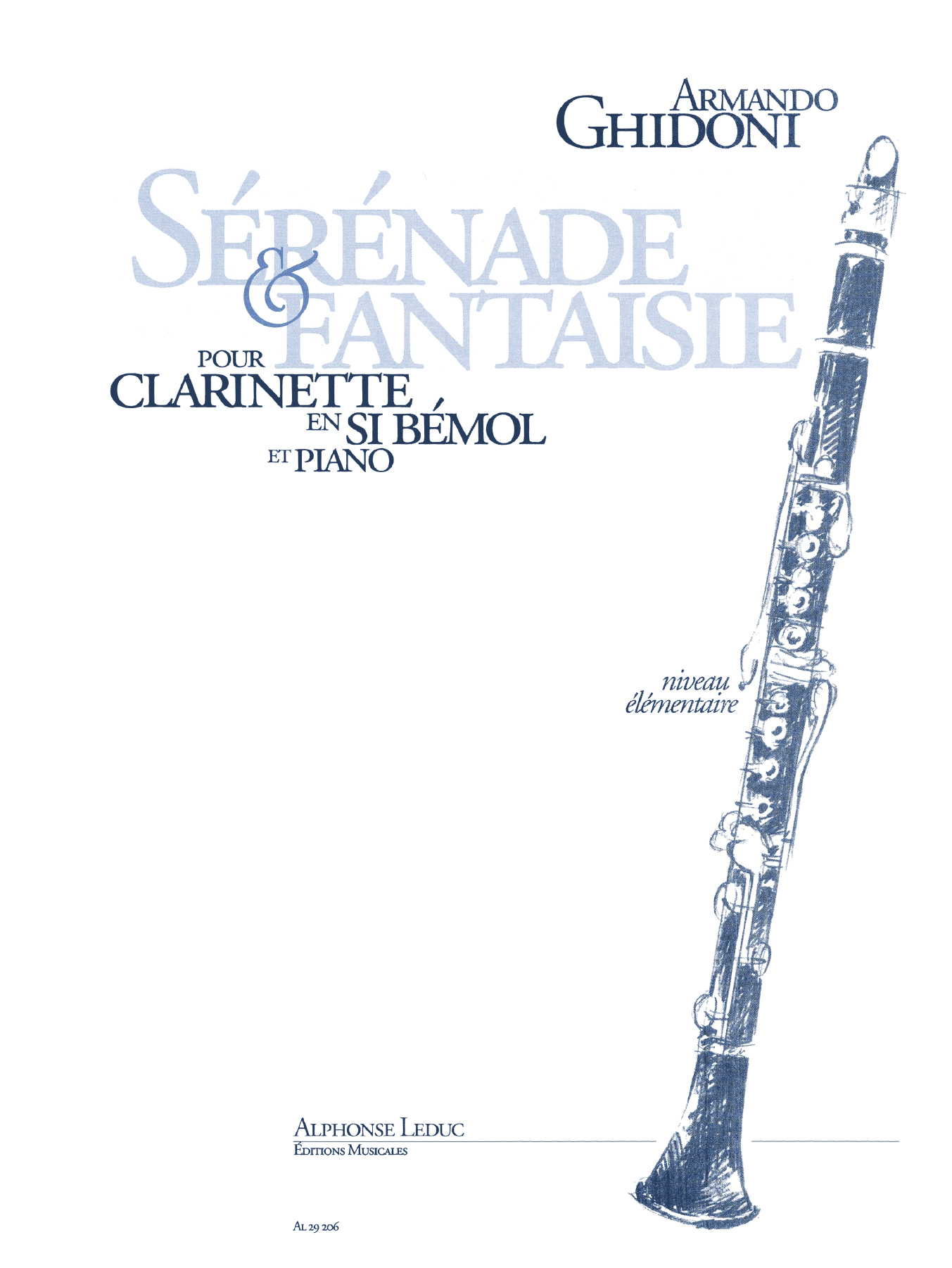Armando Ghidoni: Serenade Et Fantaisie: Clarinet: Instrumental Work