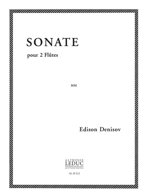 Edison Denisov: Sonate: Flute Duet: Score