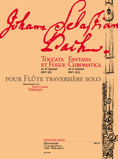 Toccata And Fugue BWV 565/Fantasia Chromatica: Flute: Instrumental Work