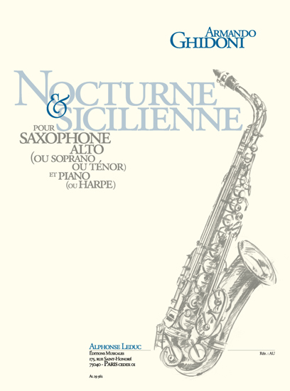 Armando Ghidoni: Nocturne et Sicilienne (Alto Saxophone  Piano): Saxophone