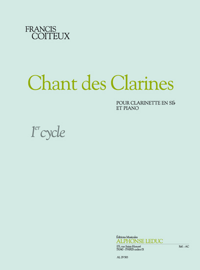 Francis Coiteux: Chant Des Clarines: Clarinet: Instrumental Work