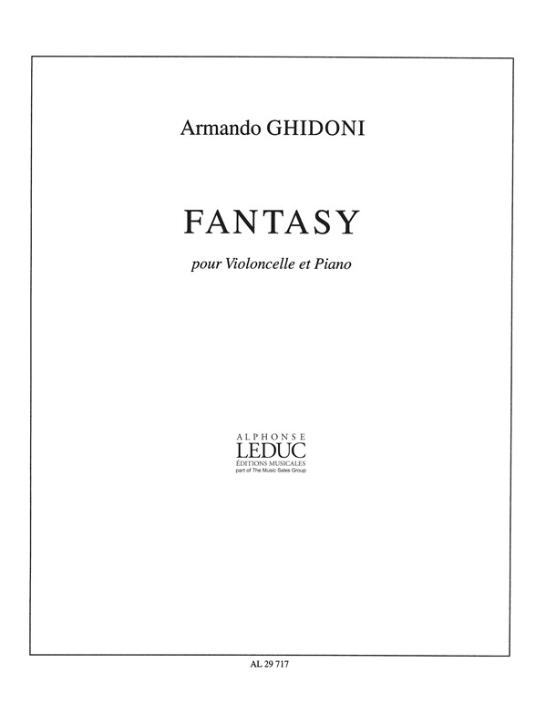 Armando Ghidoni: Fantasy: Cello: Score