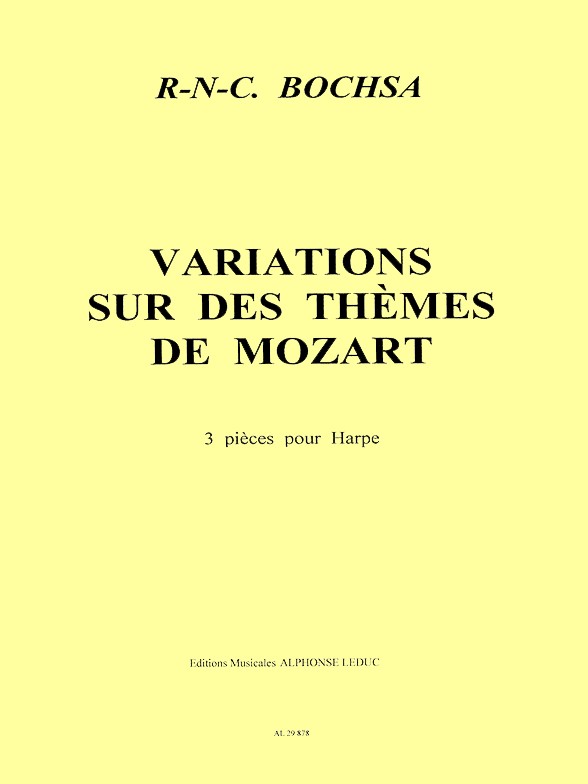 Robert Nicholas Charles Bochsa: 3 Variations sur des Themes de Mozart: Harp: