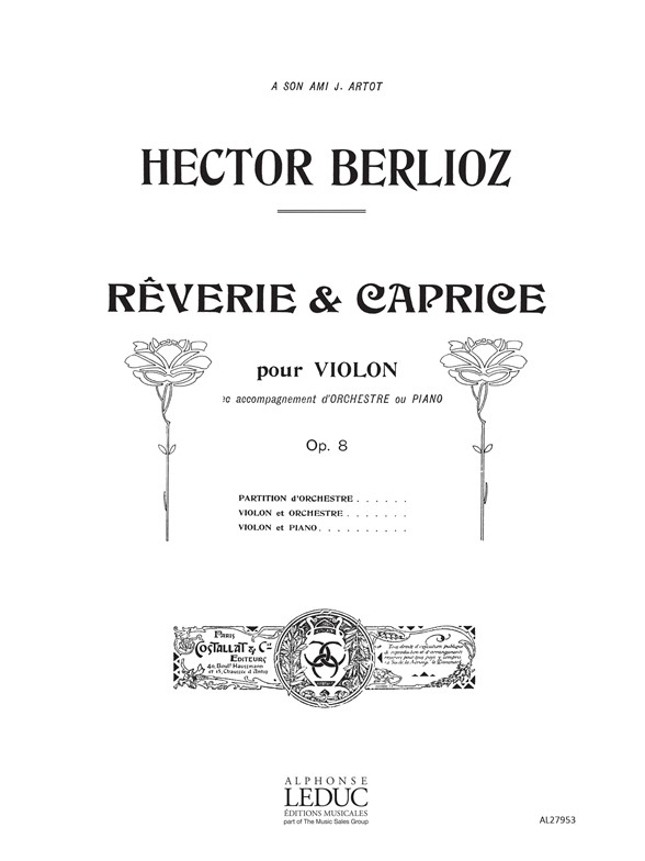 Hector Berlioz: Reverie Et Caprice Op8: Violin: Instrumental Work
