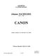 Johann Pachelbel: Canon: Chamber Ensemble: Score
