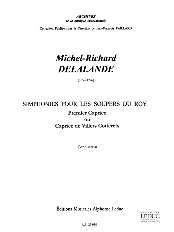 Michel-Richard Delalande: Michel Richard Delalande: Caprice No.1: Orchestra: