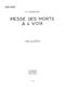Marc-Antoine Charpentier: Messe Des Morts En Re Mineur: Organ: Score