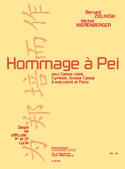 Nierenberger: Hommage a pei (cycle 1 et 2): Snare Drum