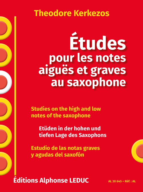 Theodore Kerkezos: Études pour les notes aigues et graves au saxo: Saxophone: