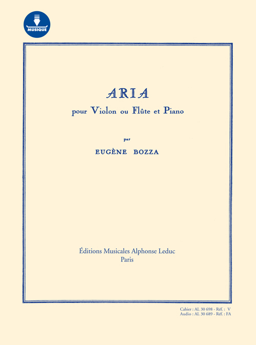 Eugène Bozza: Aria: Violin: Instrumental Work
