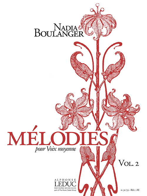 Nadia Boulanger: Mélodies pour Voix moyenne Volume 2: Voice: Vocal Album