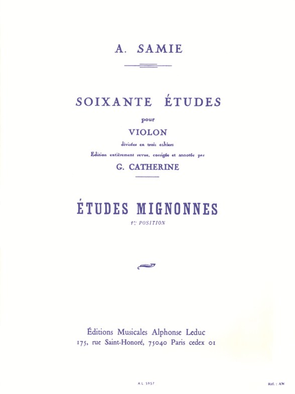 Samie: Etudes Mignonnes Op.31: Violin: Study