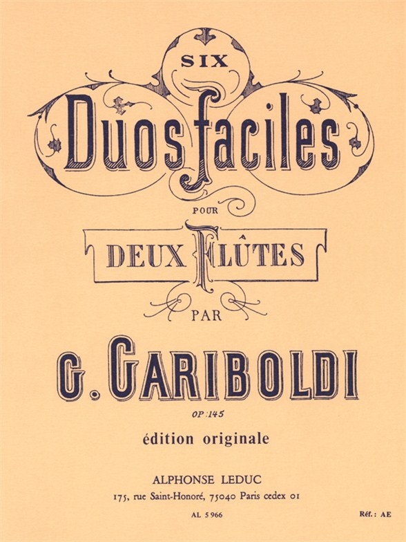 Giuseppe Gariboldi: Six Duos Faciles Op.145: Flute Duet: Instrumental Work