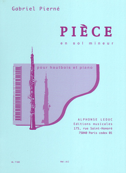 Gabriel Pierné: Piece in G minor (Oboe and Piano): Oboe: Instrumental Work