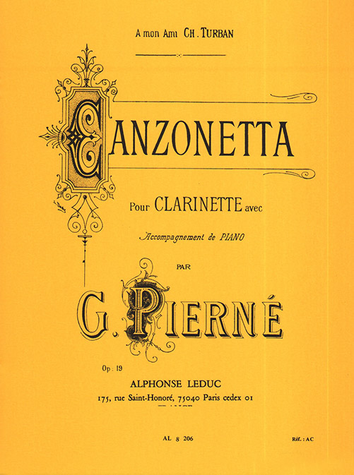Pierne: Canzonetta Op.19: Clarinet: Instrumental Work