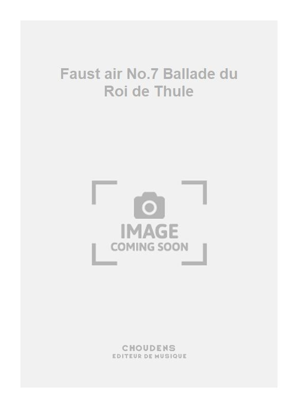 Charles Gounod: Faust air No.7 Ballade du Roi de Thule