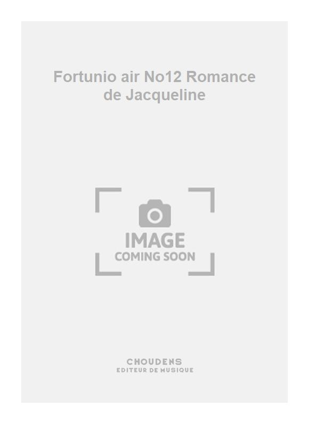 Messager: Fortunio air No12 Romance de Jacqueline
