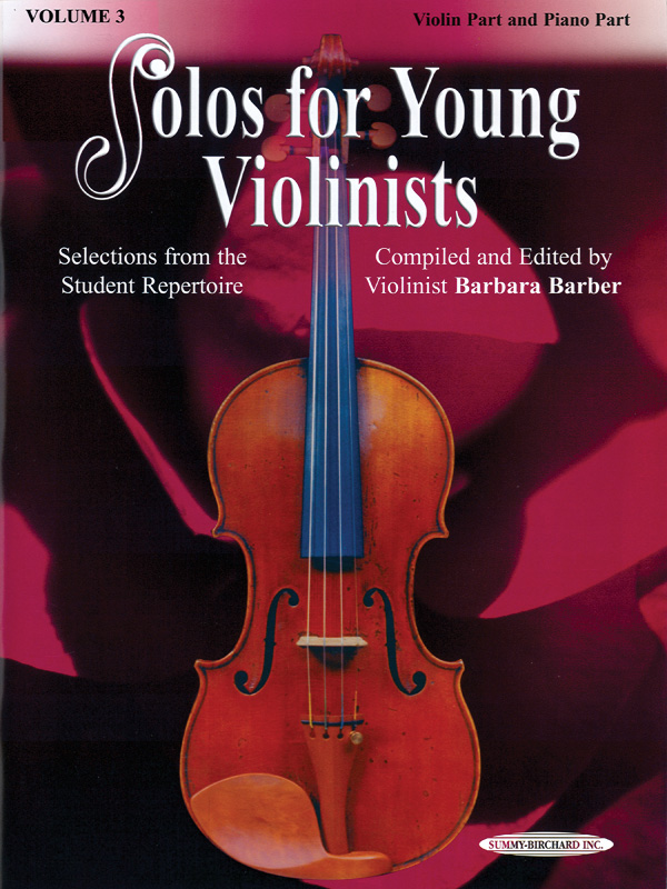 Barbara Barber: Solos for Young Violinists   Vol. 3: Violin: Instrumental Tutor