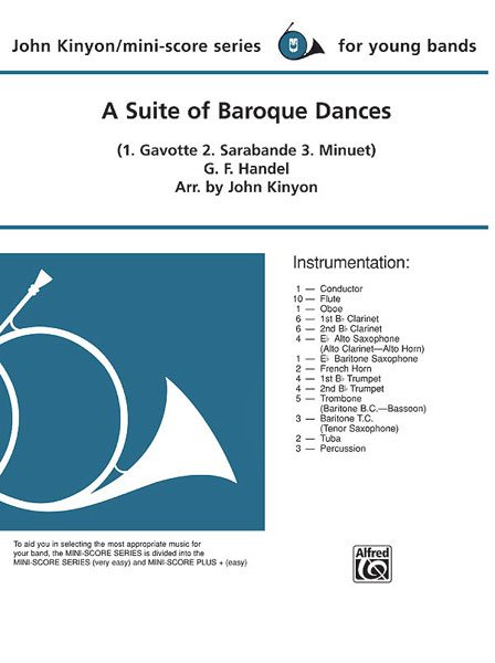 Georg Friedrich Händel: A Suite Of Baroque Dances: Concert Band: Score and Parts